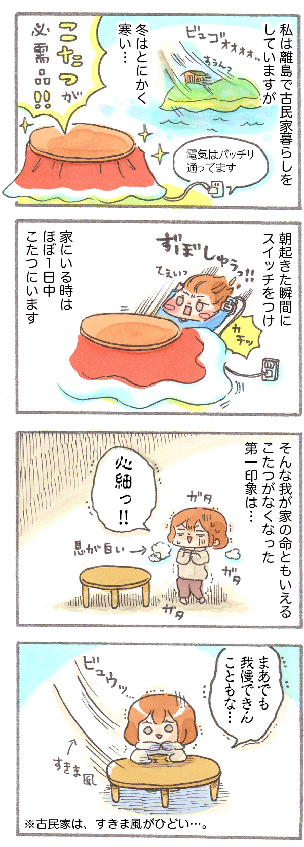 電気なし生活こたつ編１