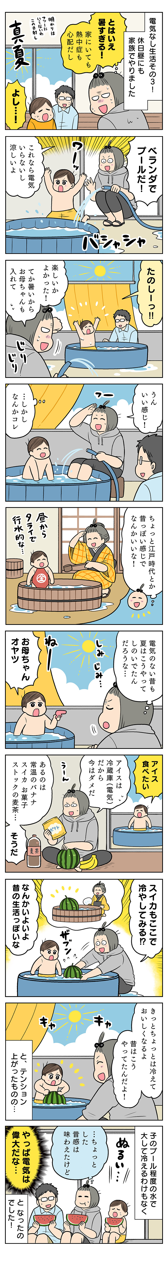 こげのまさきの電気なし生活３【休日昼編】