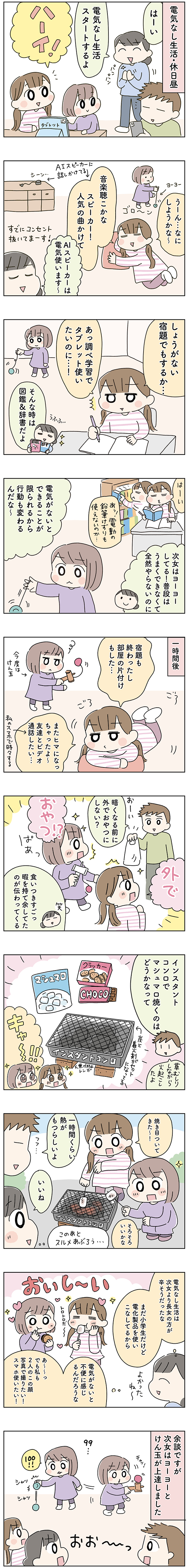 電気なし生活こたきさえ休日昼編